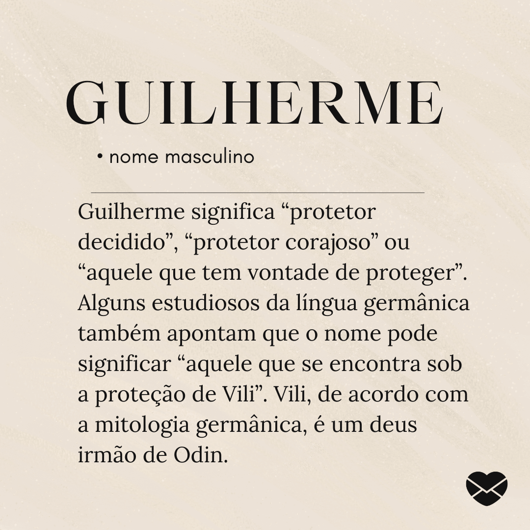 origem do nome Guilherme