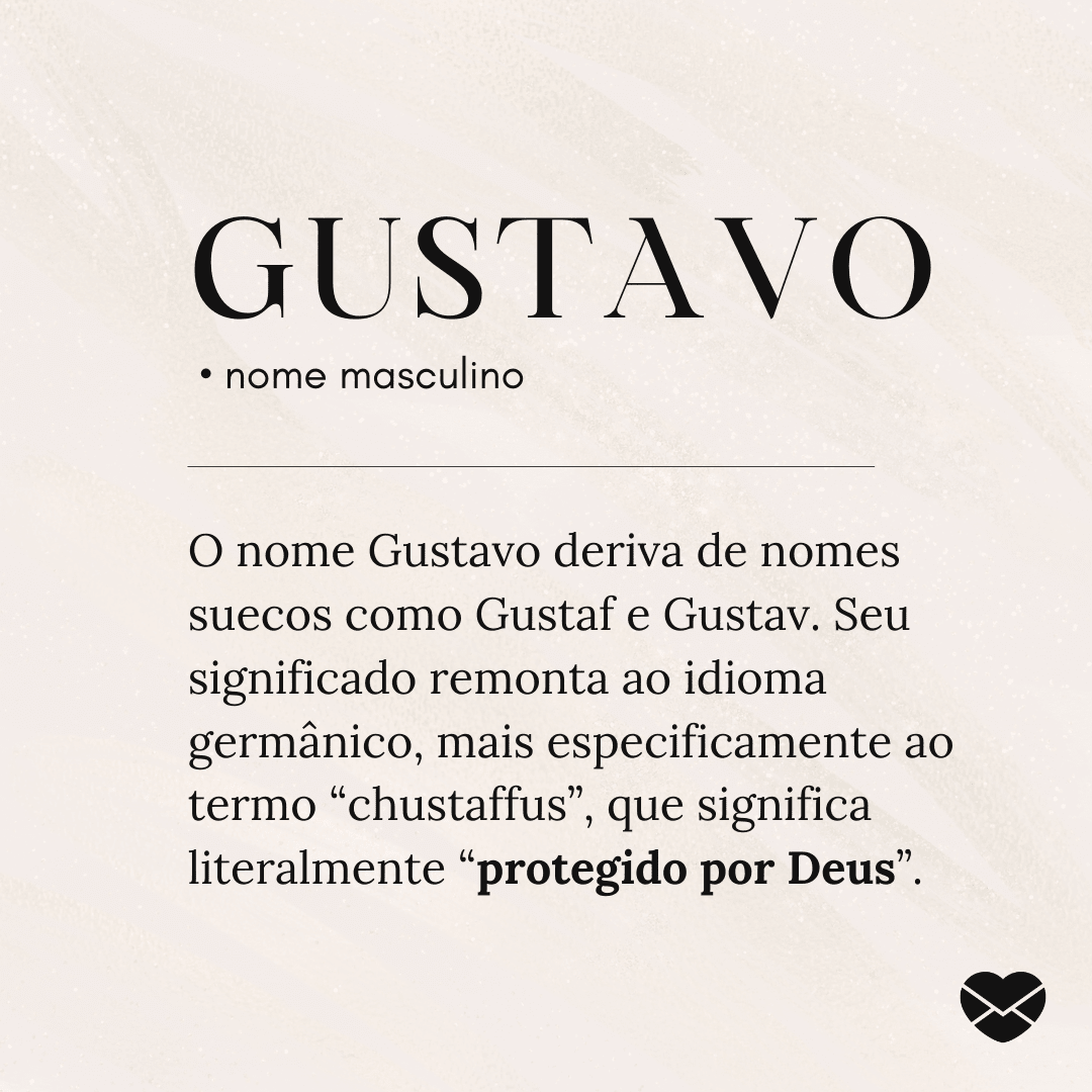origem nome Gustavo