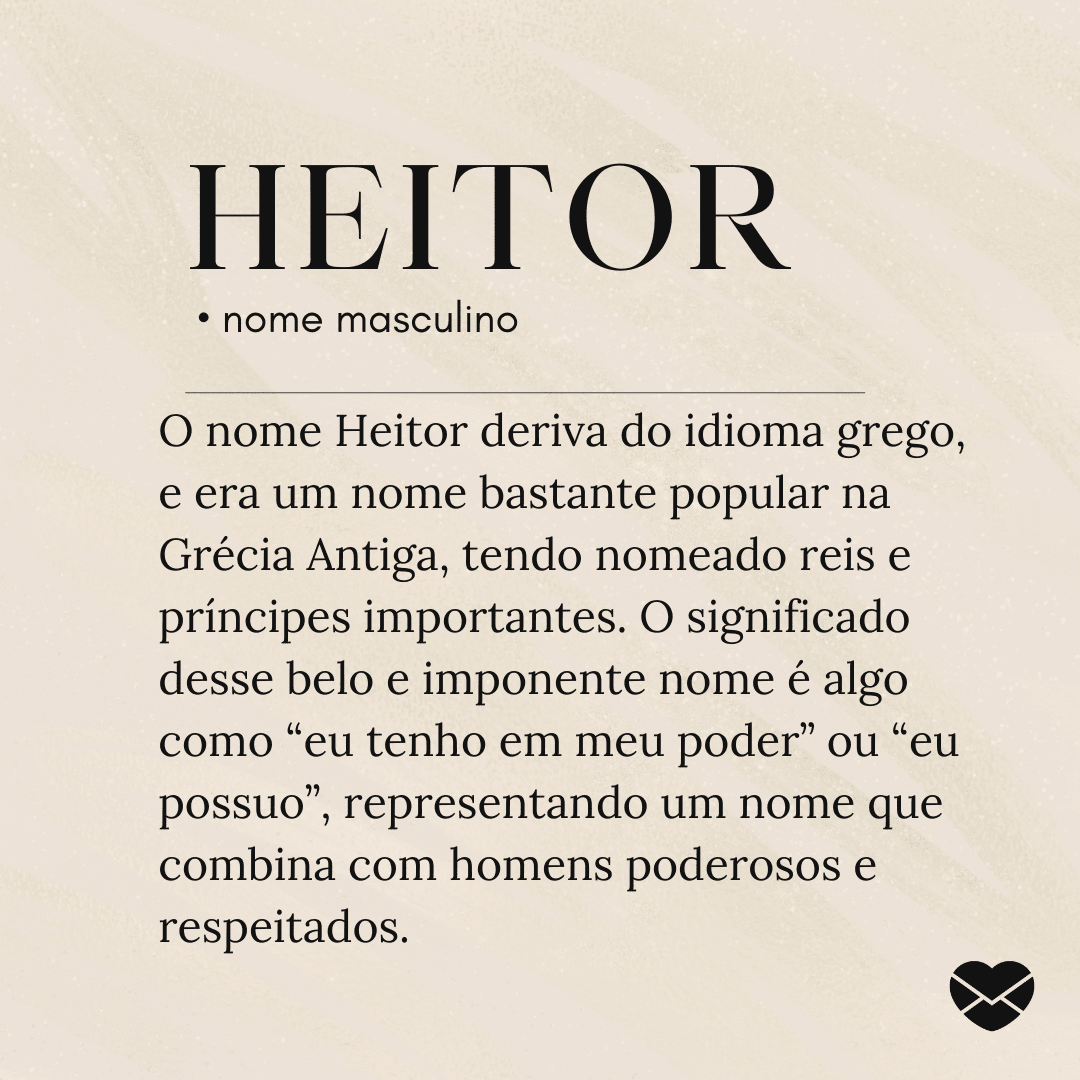 heitor nome grego