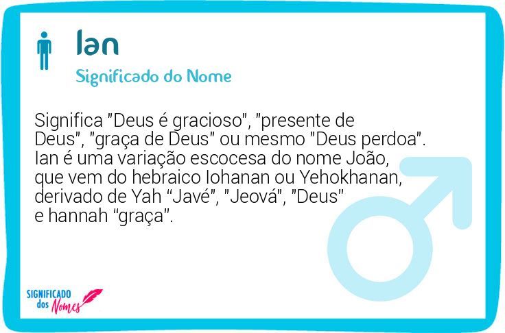 nome Ian características