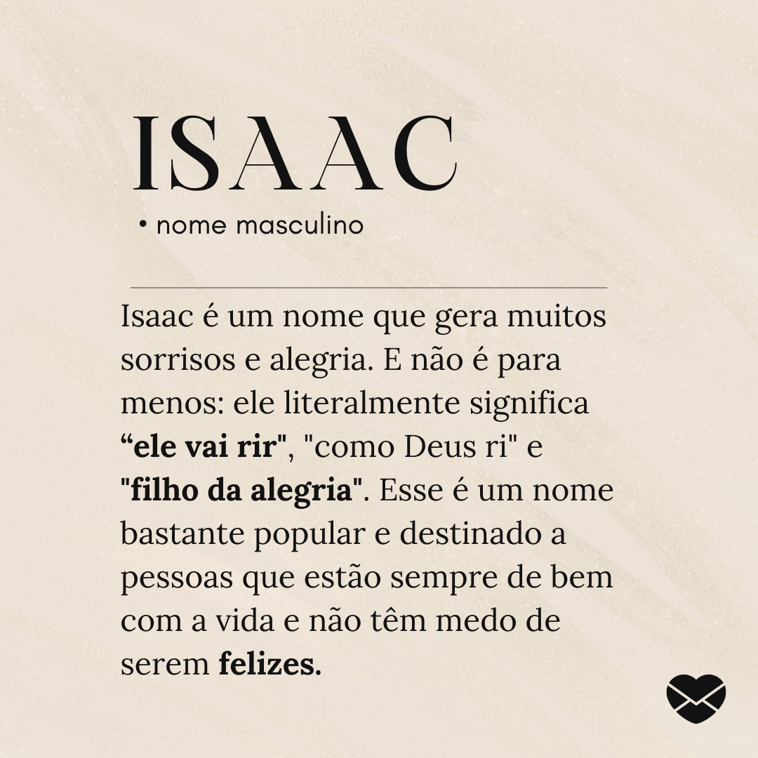 origem nome Isaac