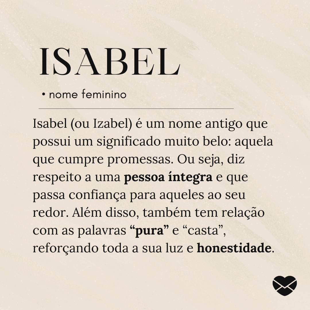 significado do nome isabela