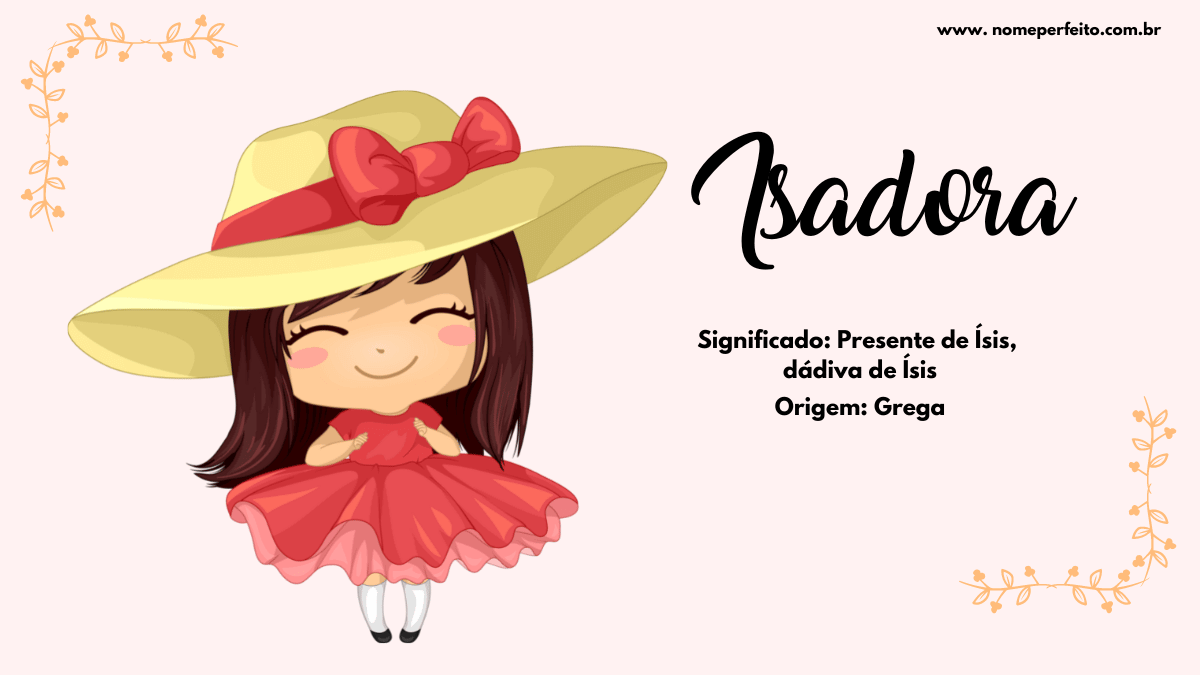 nomes compostos com isadora