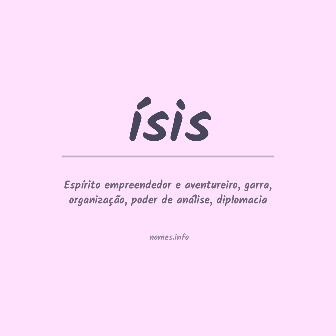 isis nome de bebe