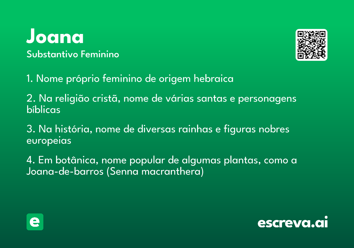 origem nome joana