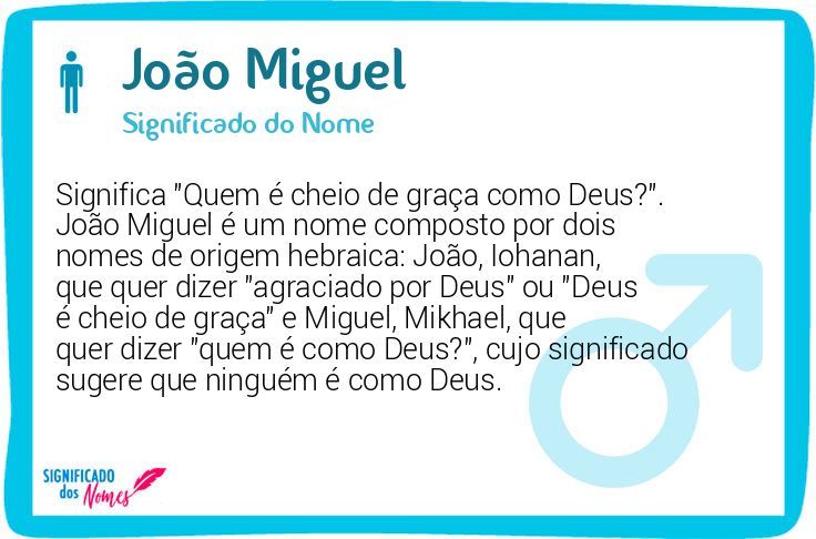 origem nome joão miguel