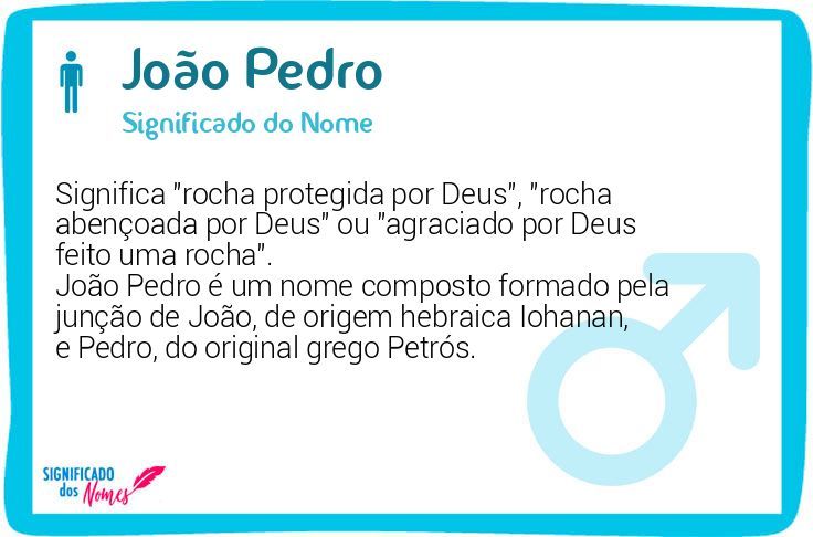origem do nome João Pedro