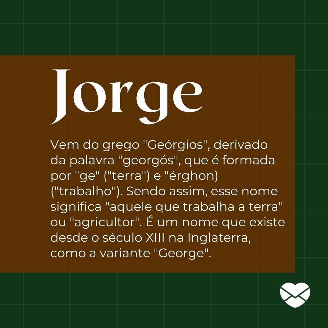 origem do nome Jorge