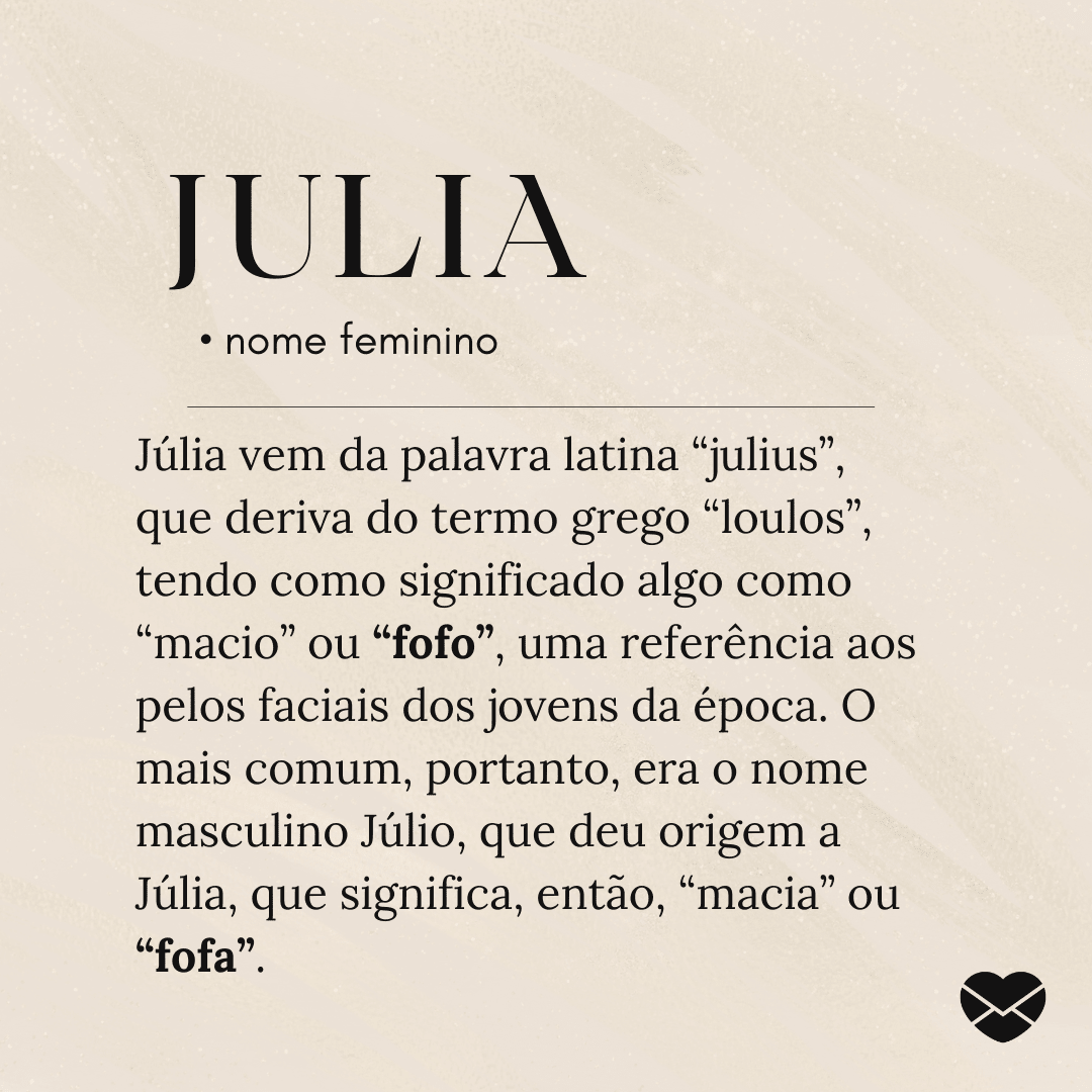 significado nome julia e origem