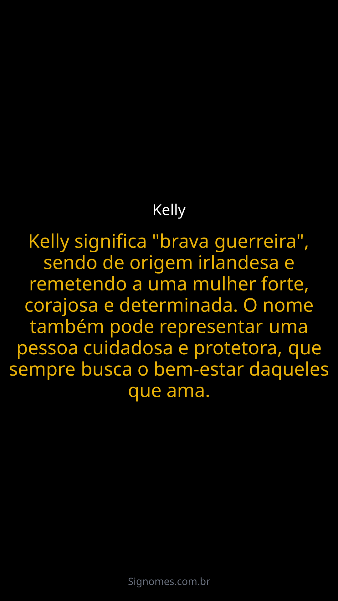 significado nome feminino kelly