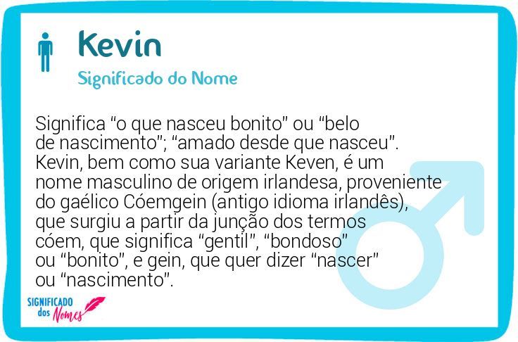 nome kevin significado e origem