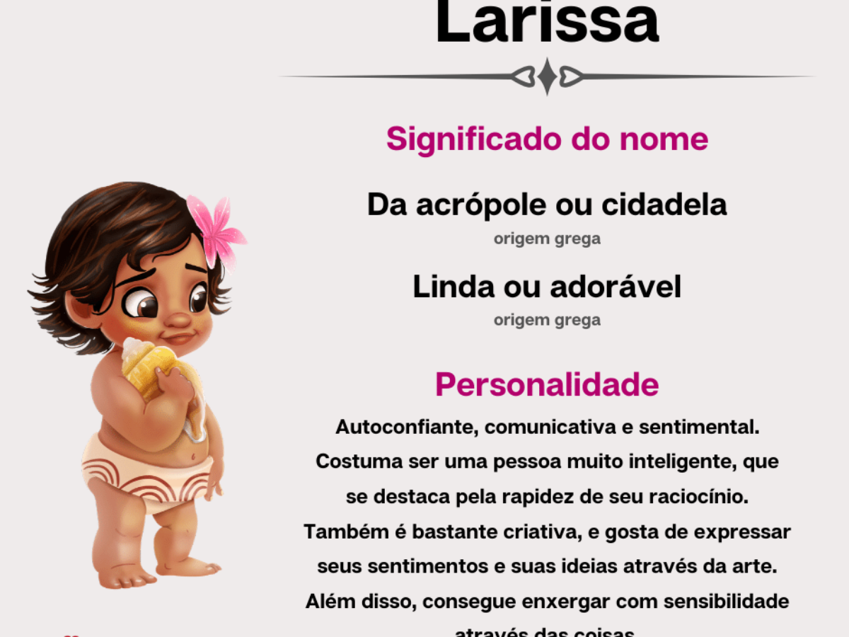 história nome Larissa