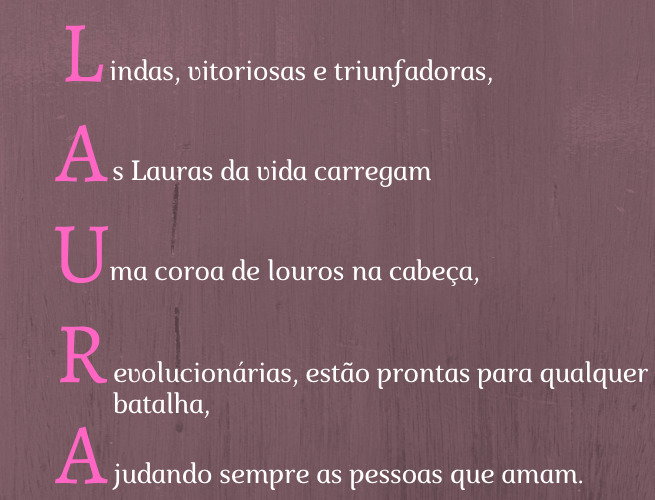 laura nome cristão