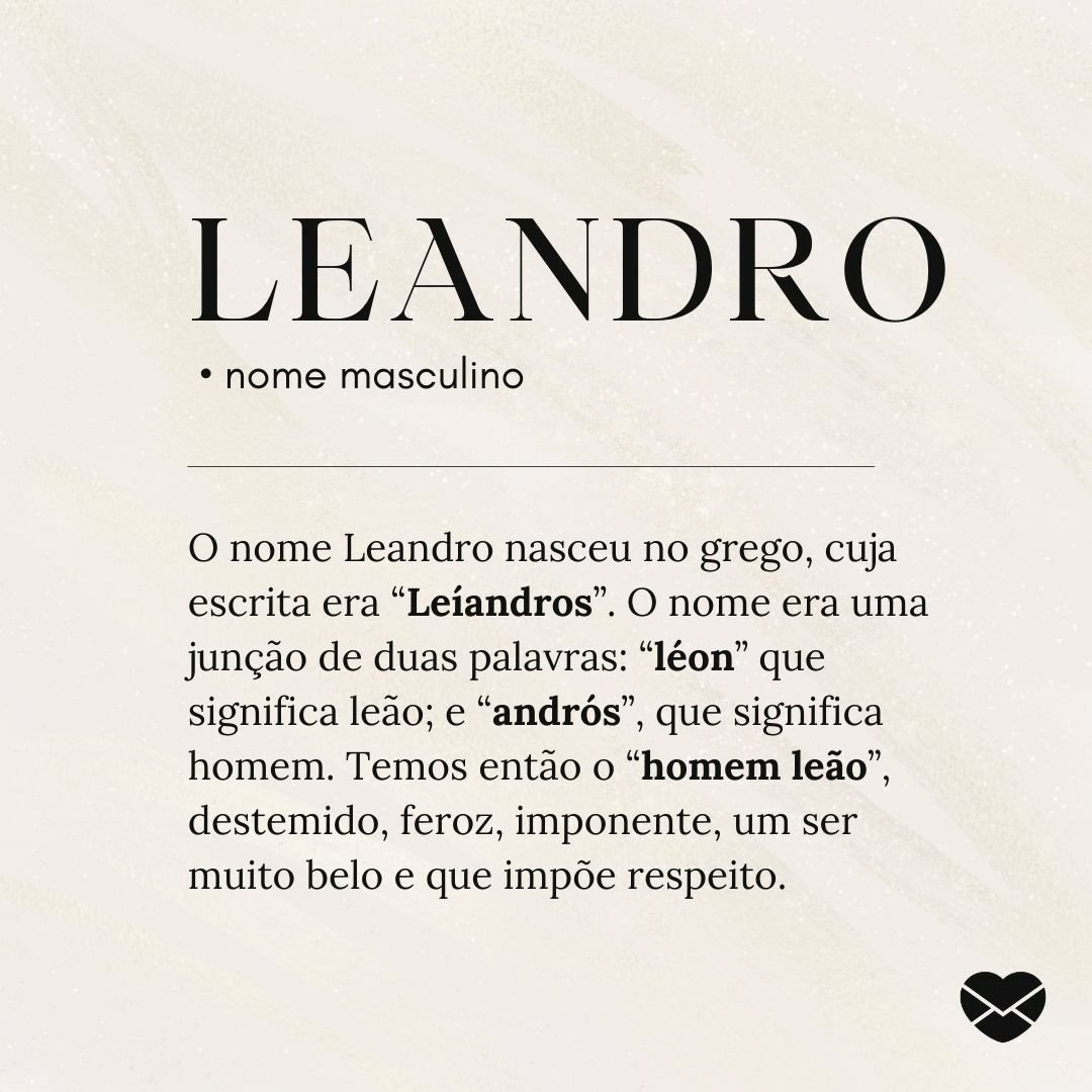 significado de leandro