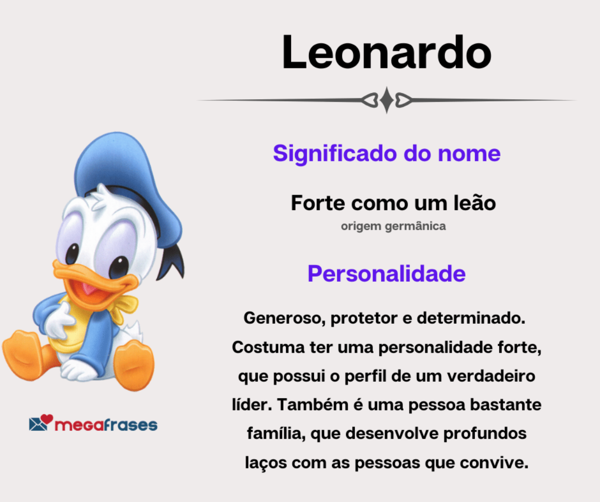 popularidade nome Leonardo