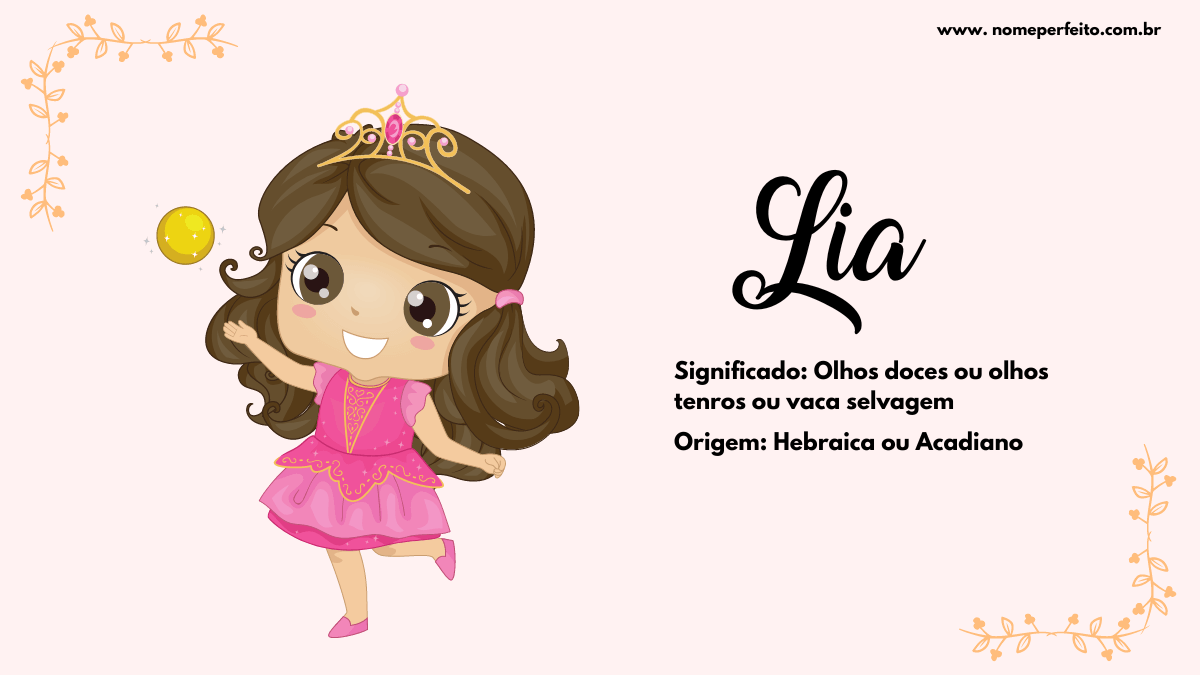 origem nome Lia