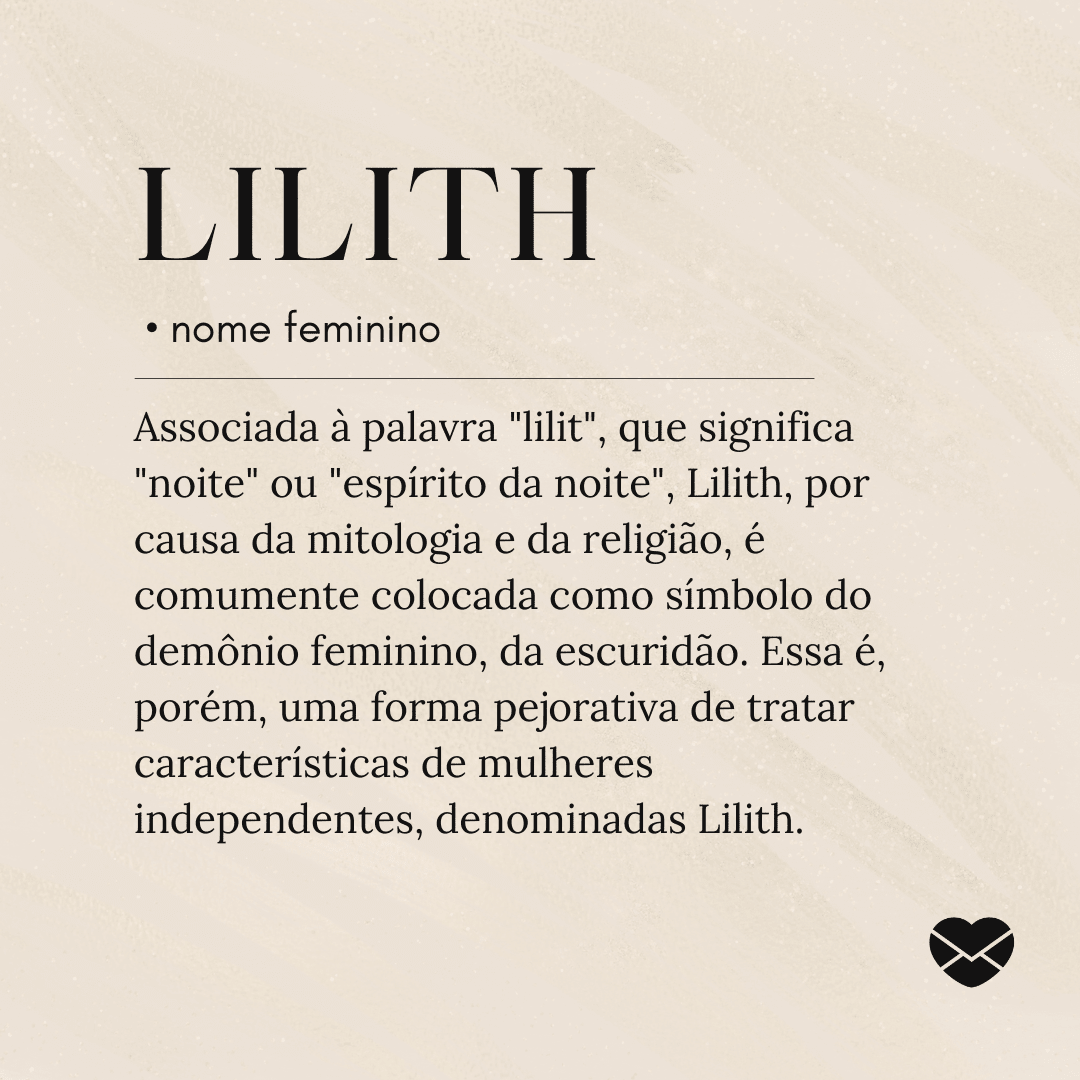 origem do nome Lilith