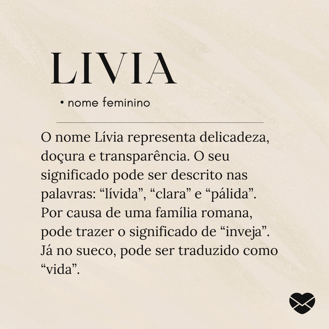 significado nome lívia