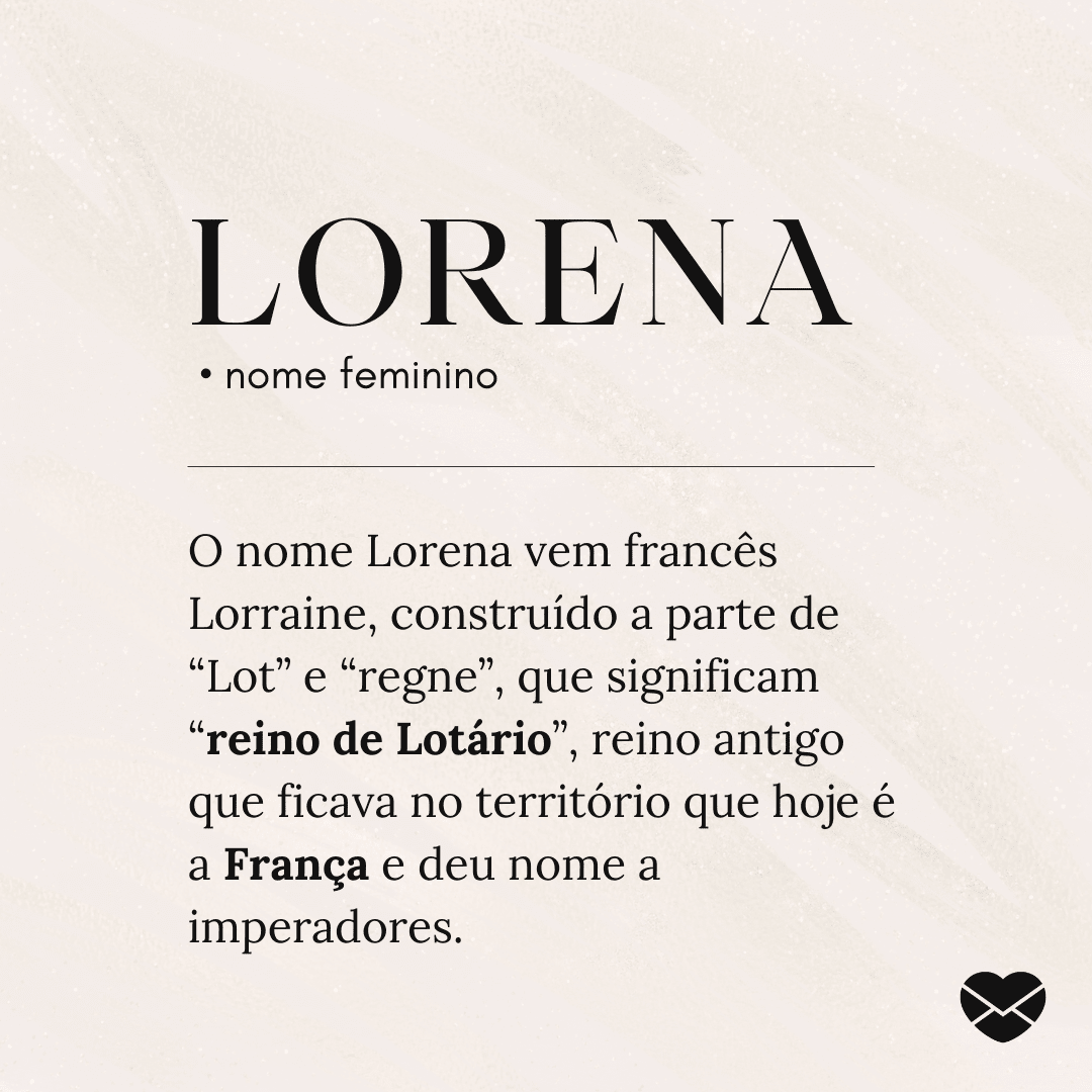 origem do nome Lorena