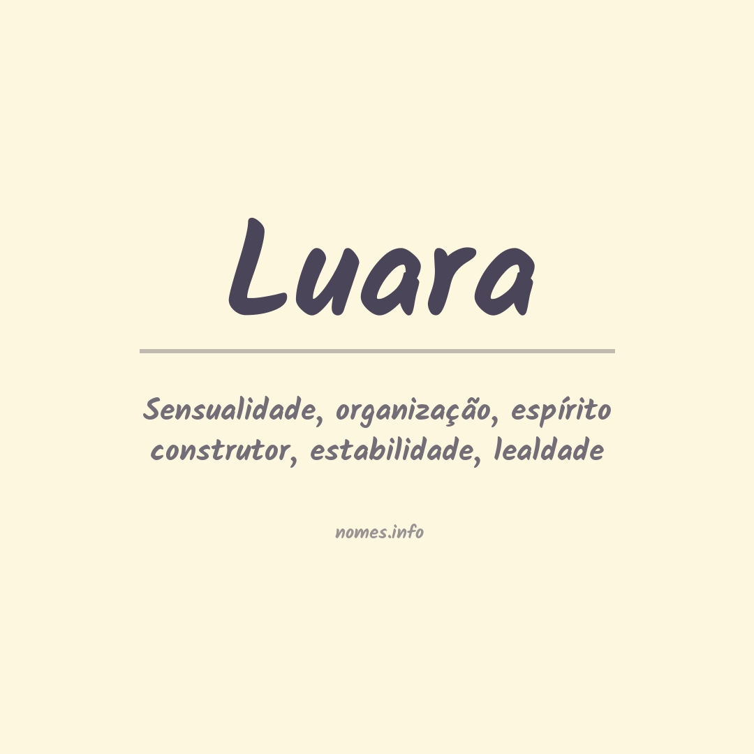 nomes que combinam com Luara