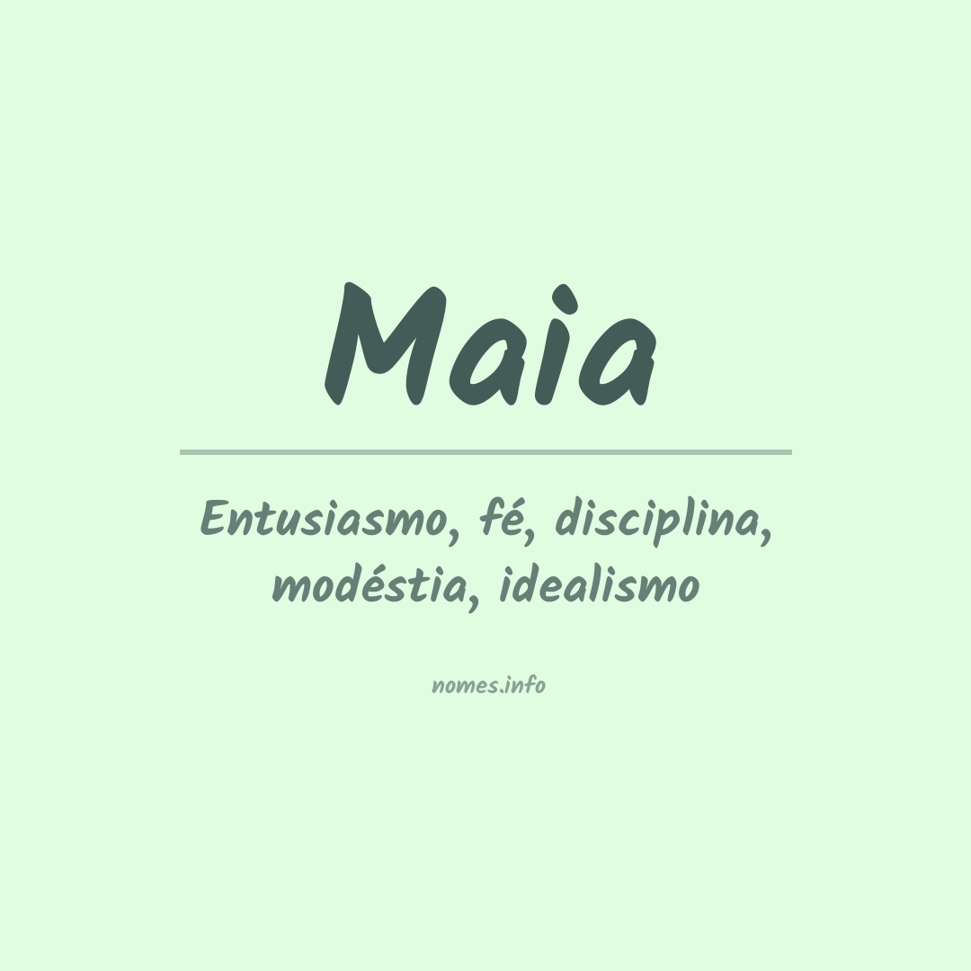Maia significado tupi