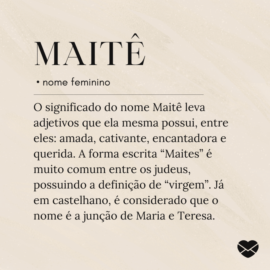 significado Maitê