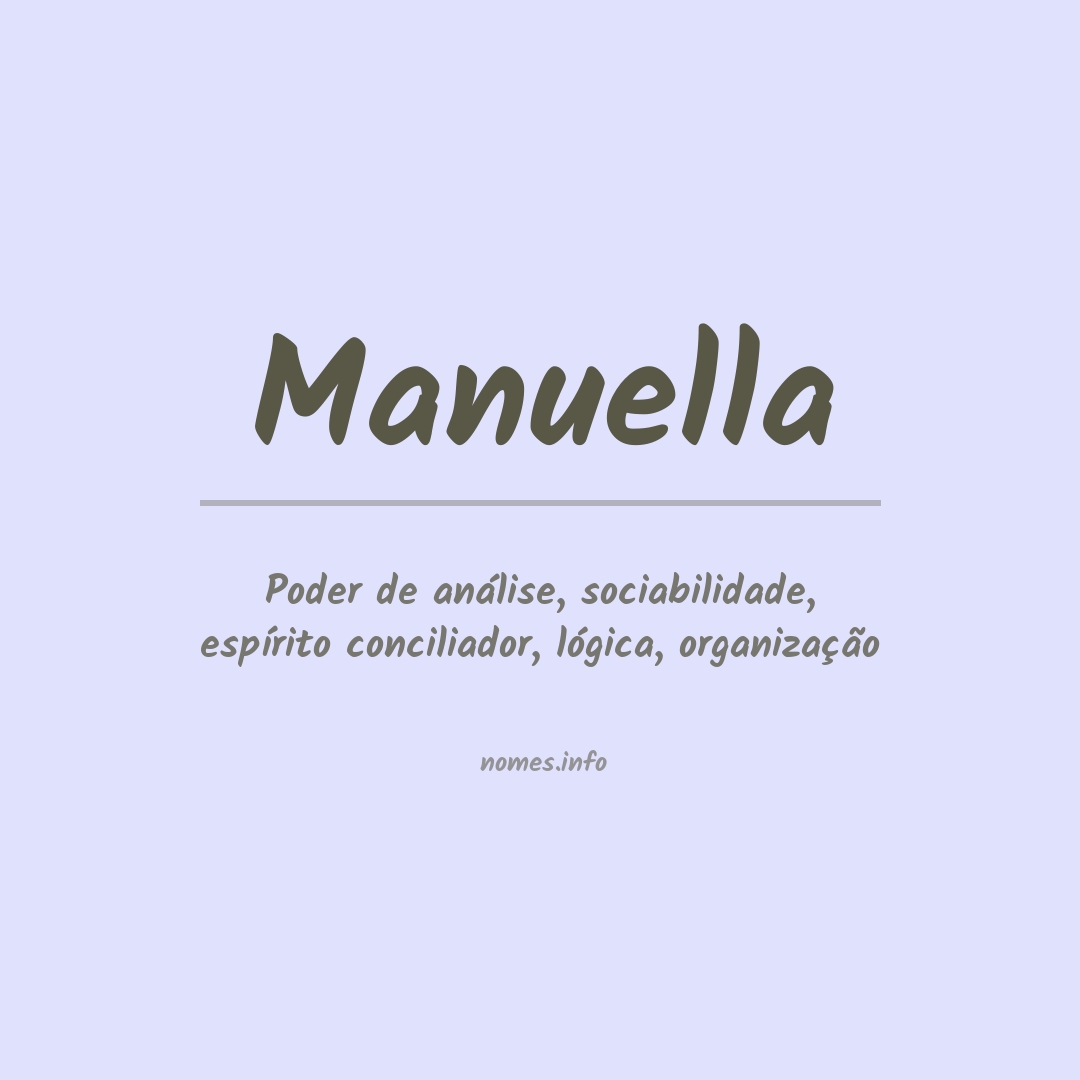origem do nome manuela
