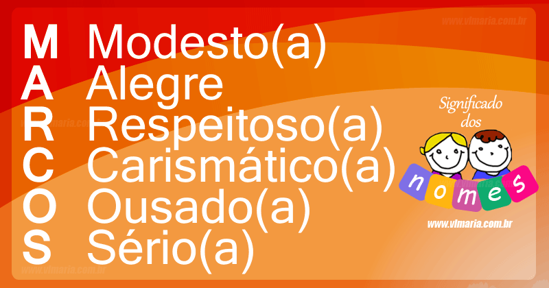 nomes com marcos