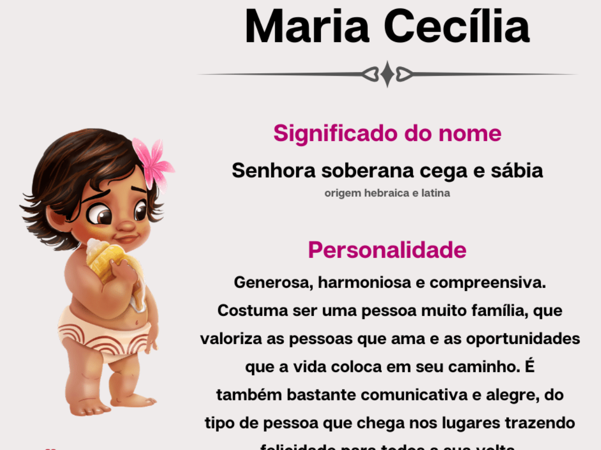 origem nome maria cecília