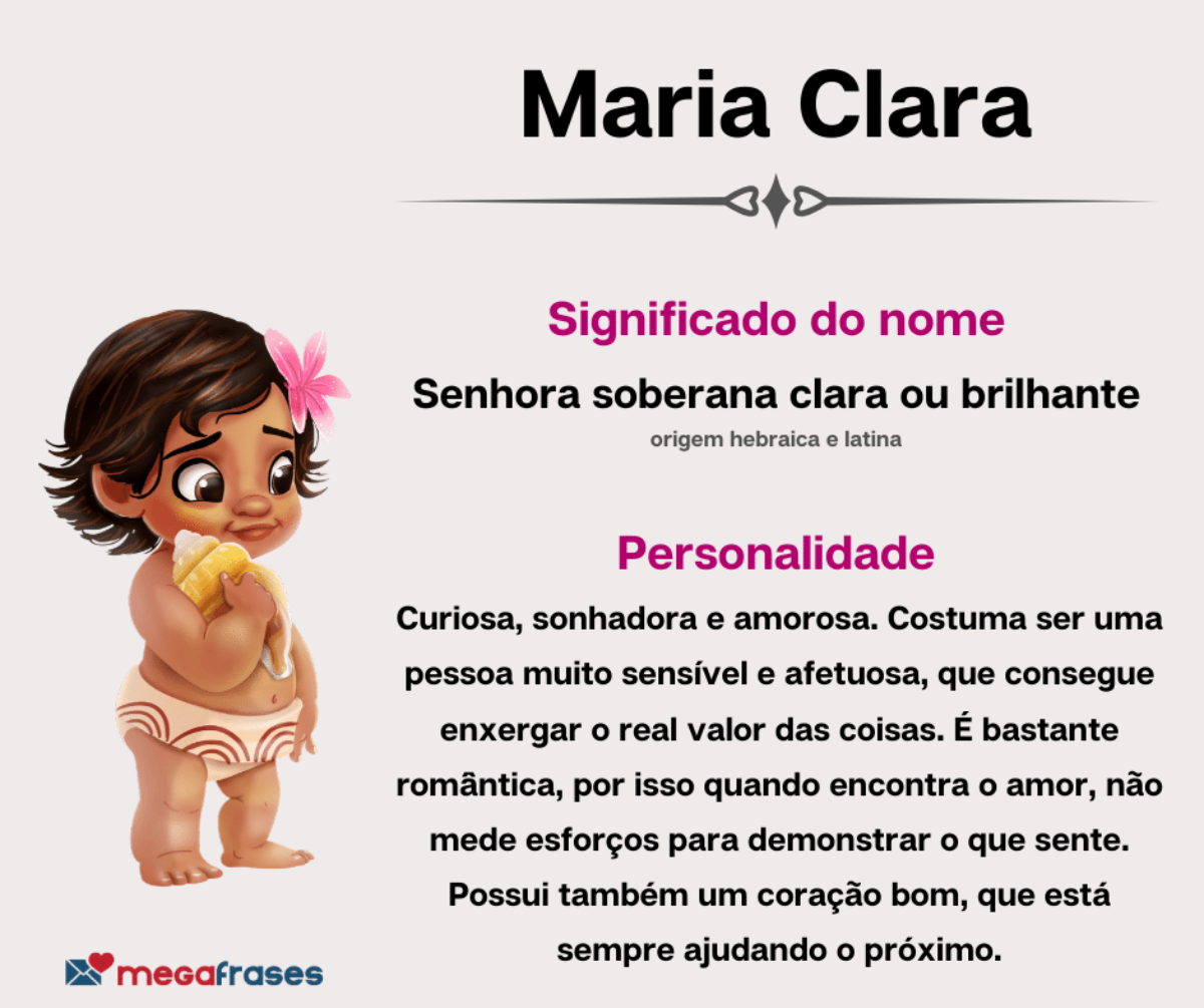 origem nome maria clara