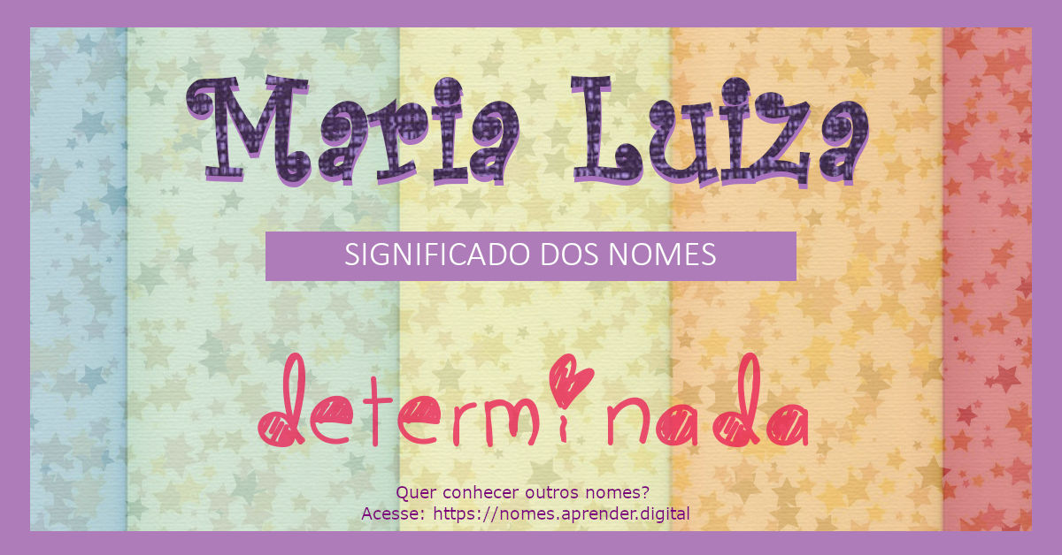 nomes compostos maria luiza