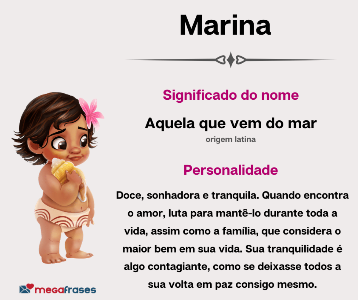 características do nome Marina
