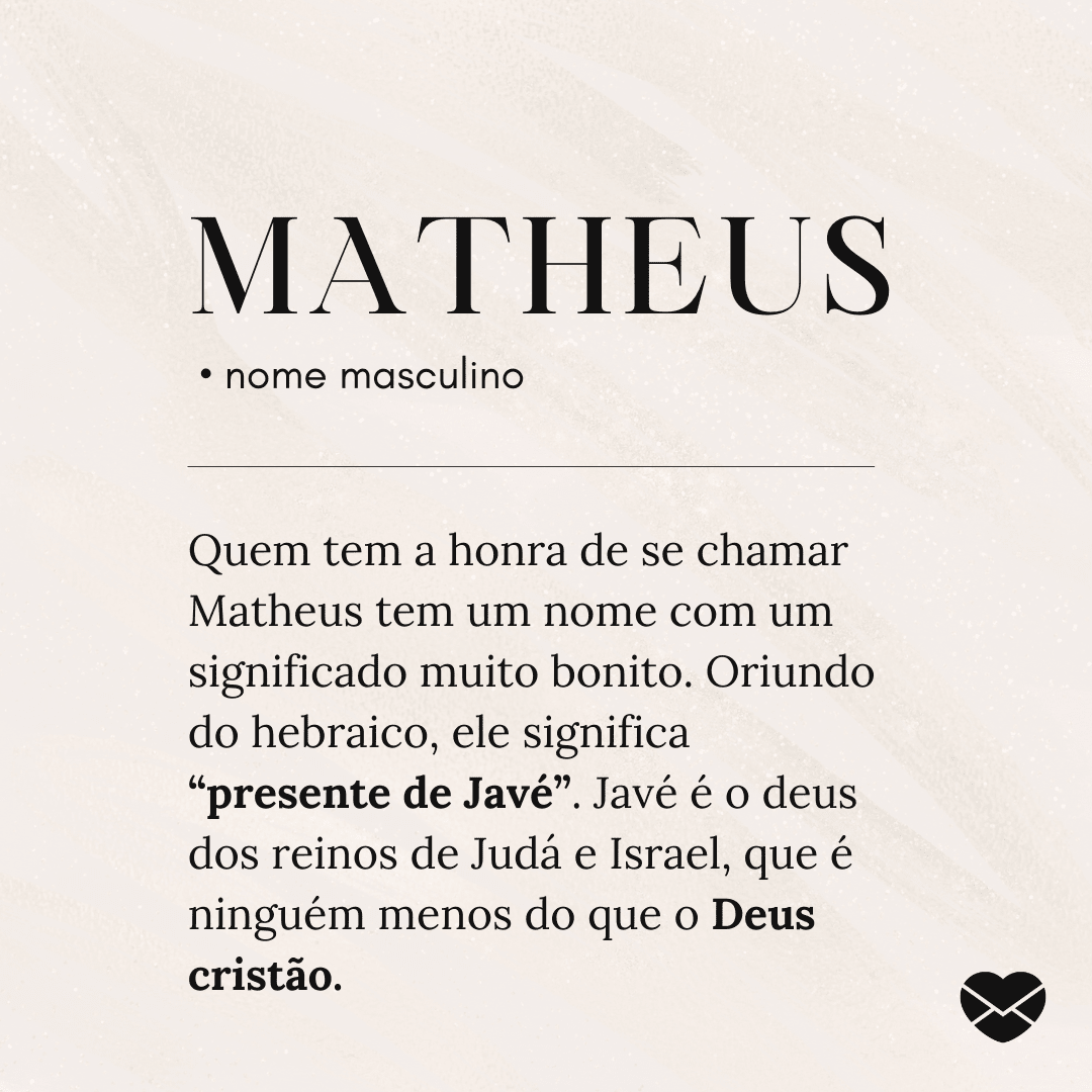 origem do nome Mateus