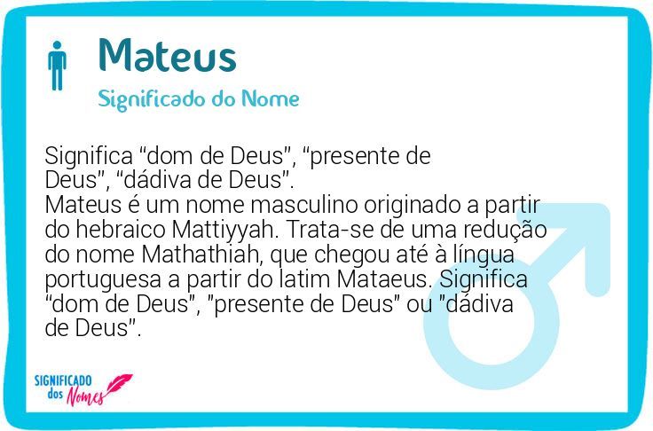 nomes com significado dom de Deus