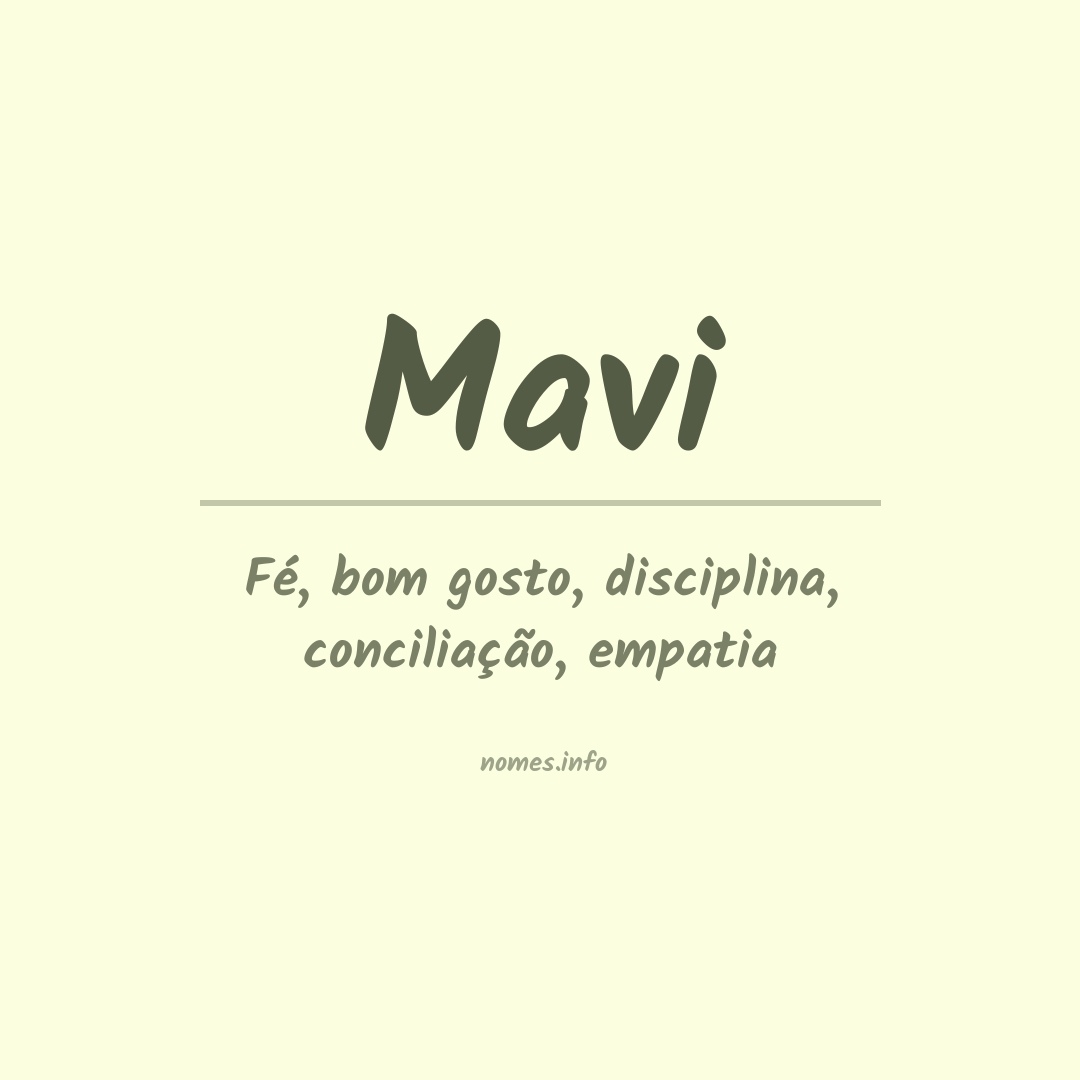popularidade nome Mavi