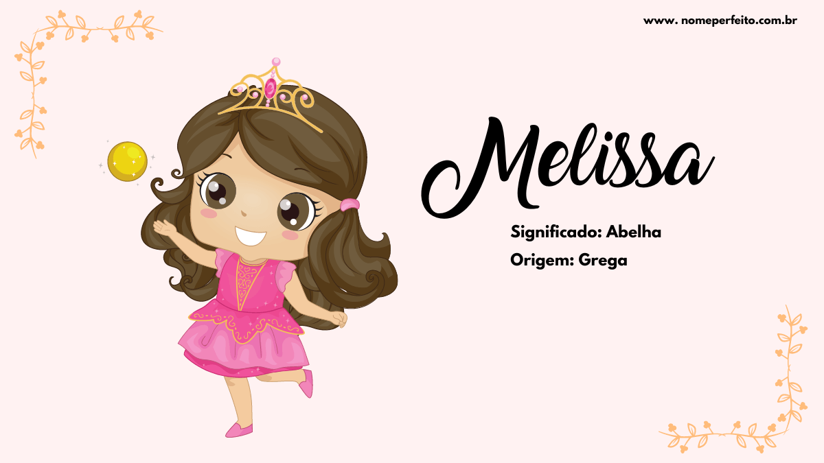 significado nome melissa abelha