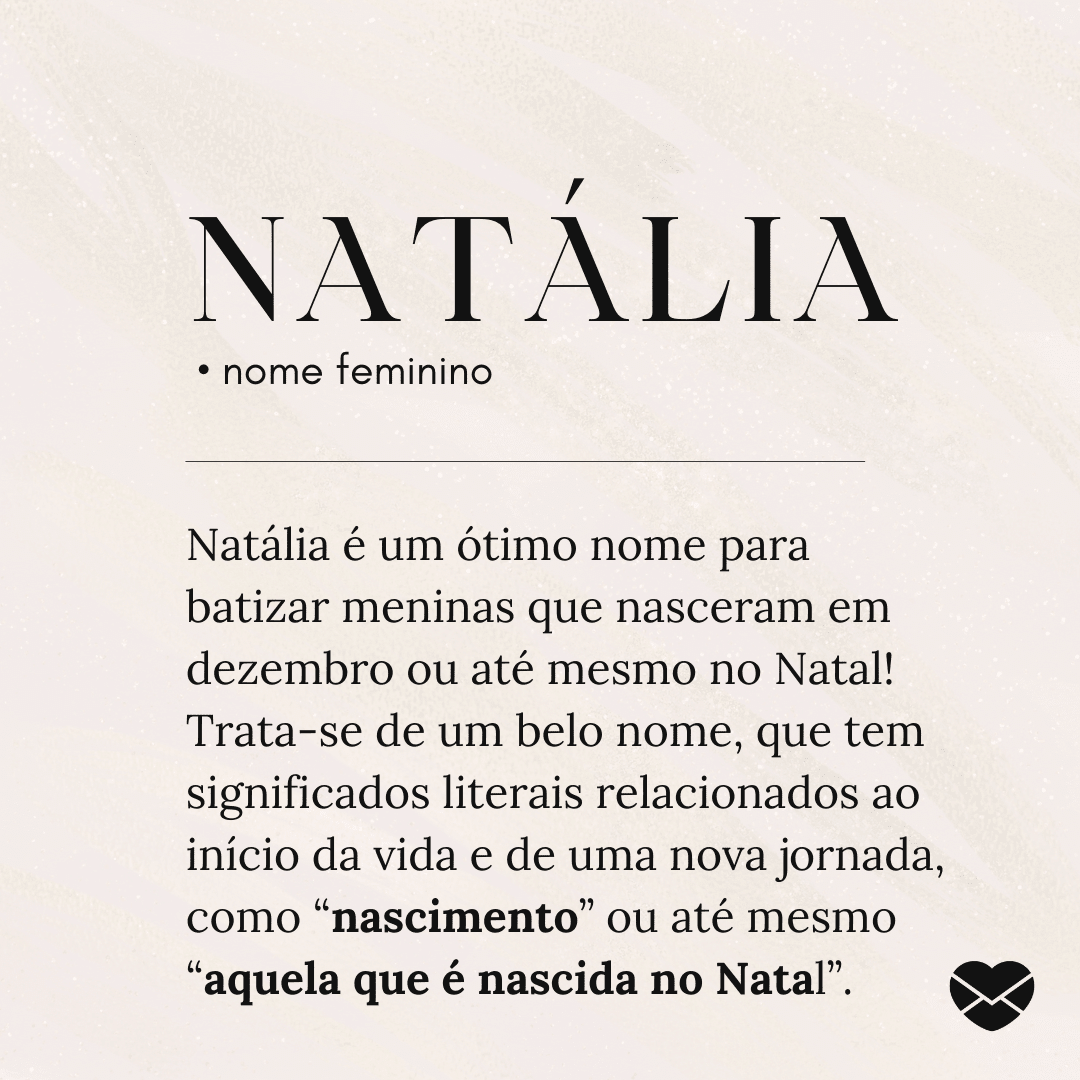 significado do nome natalia e personalidade