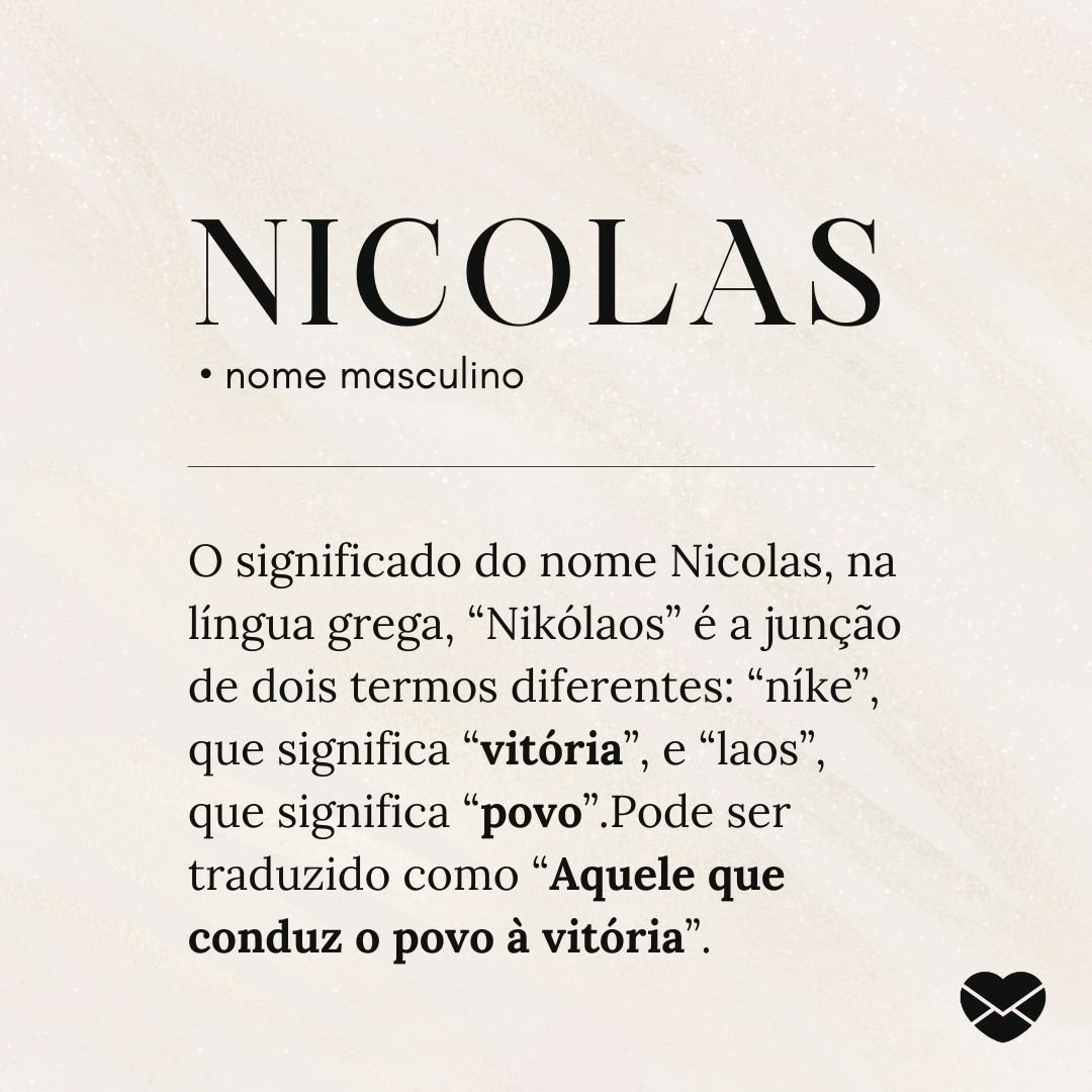 significado nome nicolas