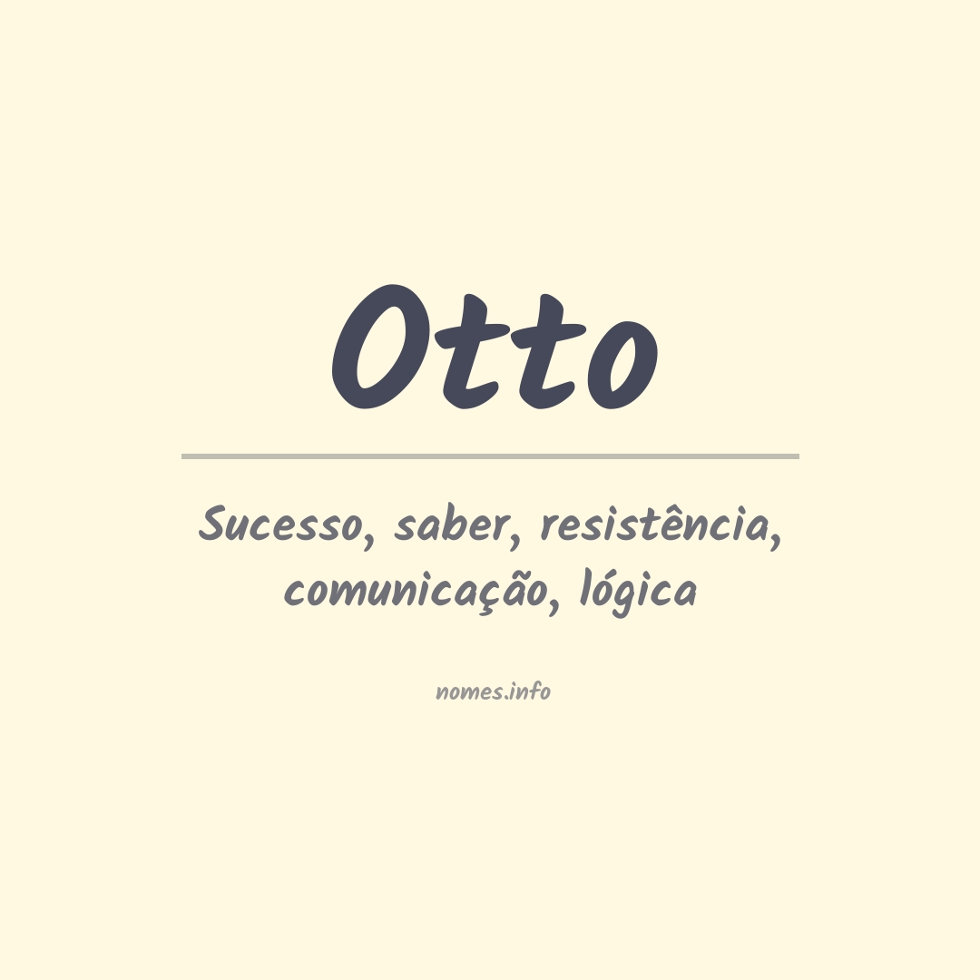 origem do nome otto