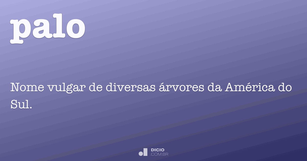 origem do nome Palo