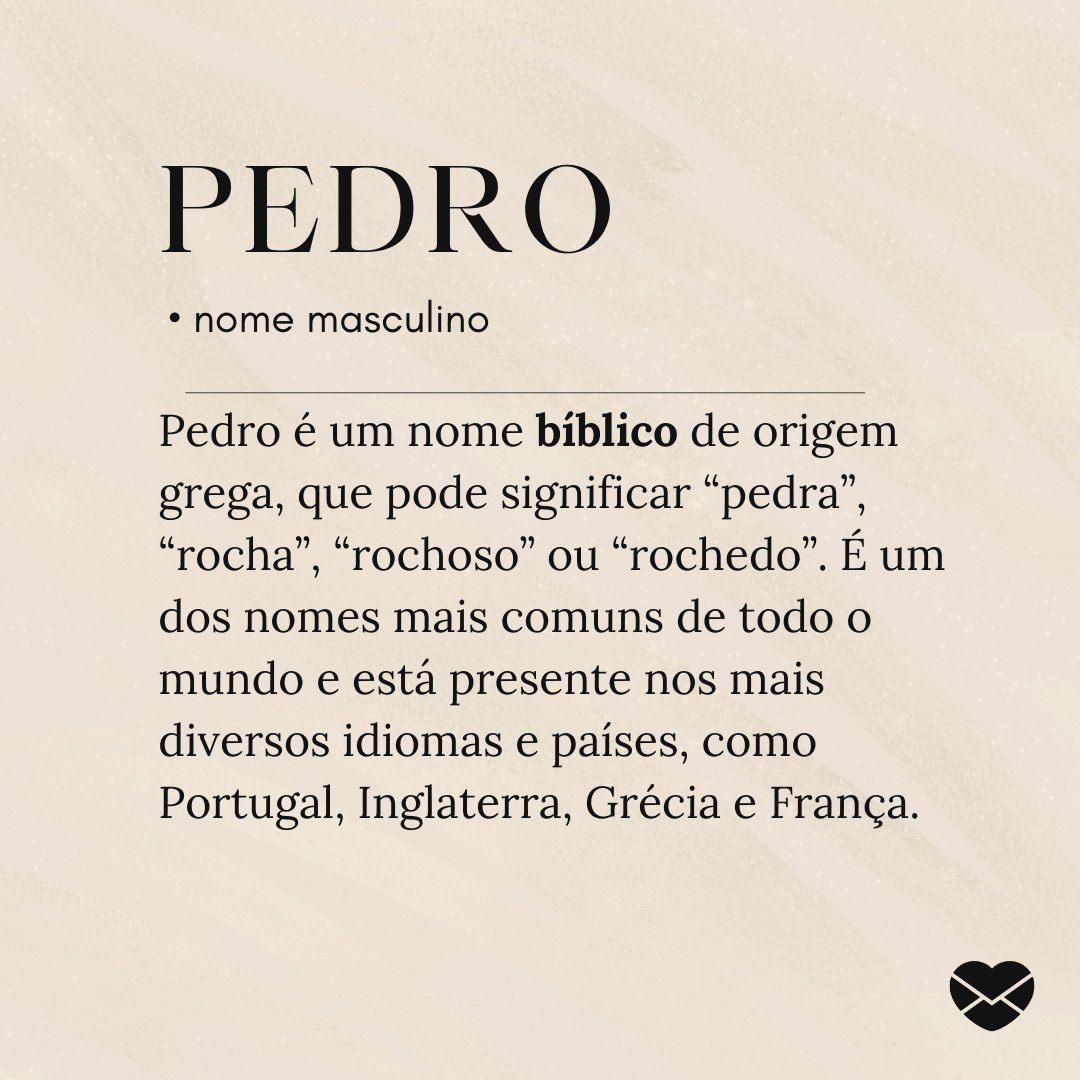 significado de pedro