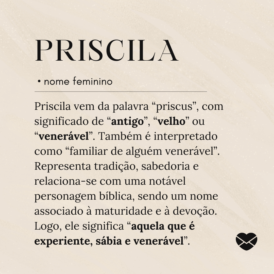 significado bíblico priscila