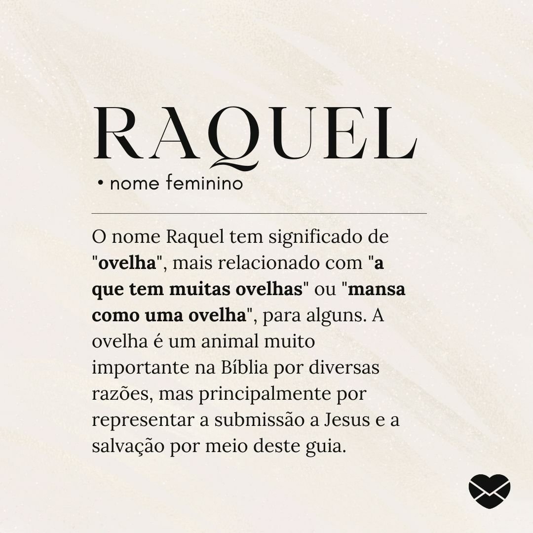 significado de Raquel na Bíblia