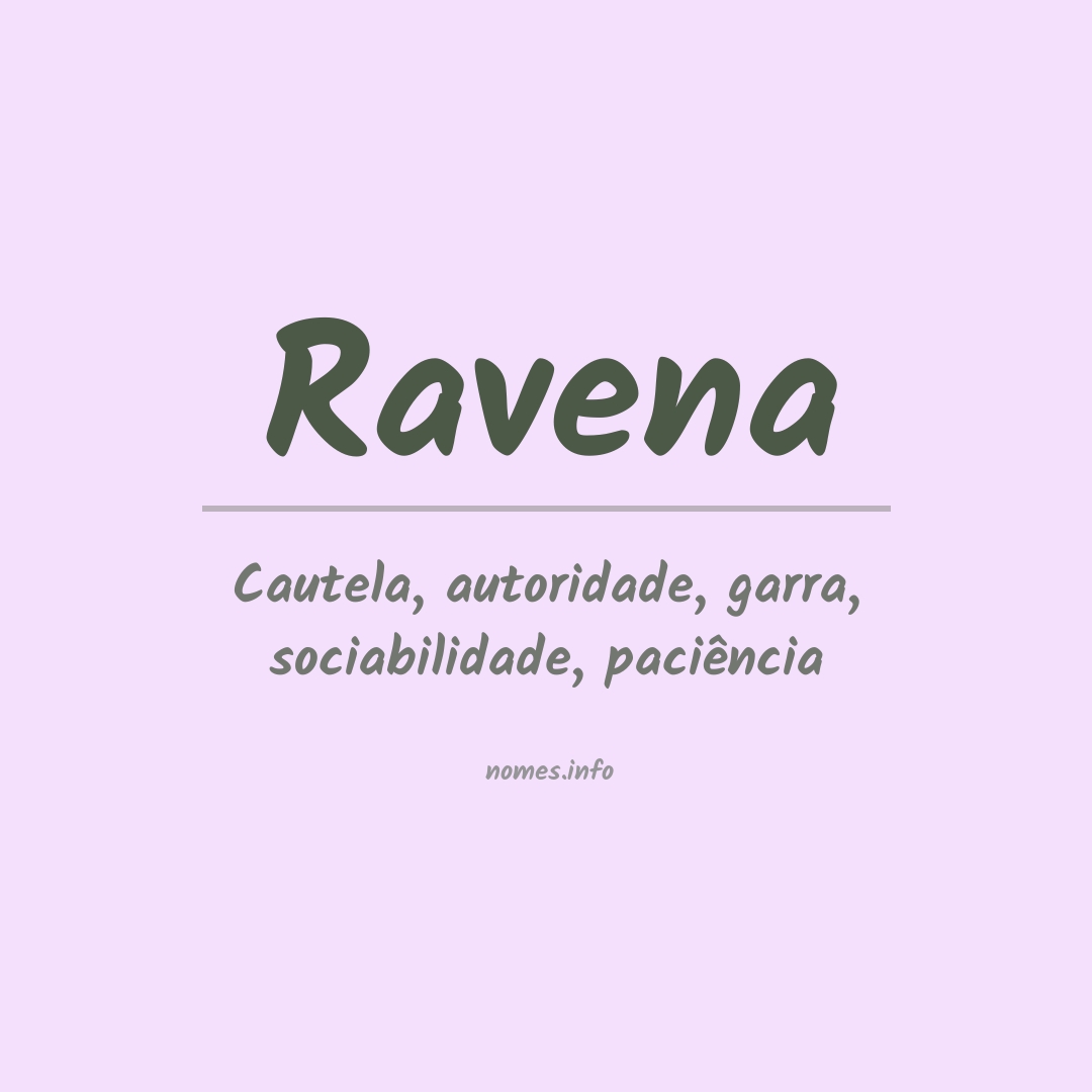 origem nome Ravena