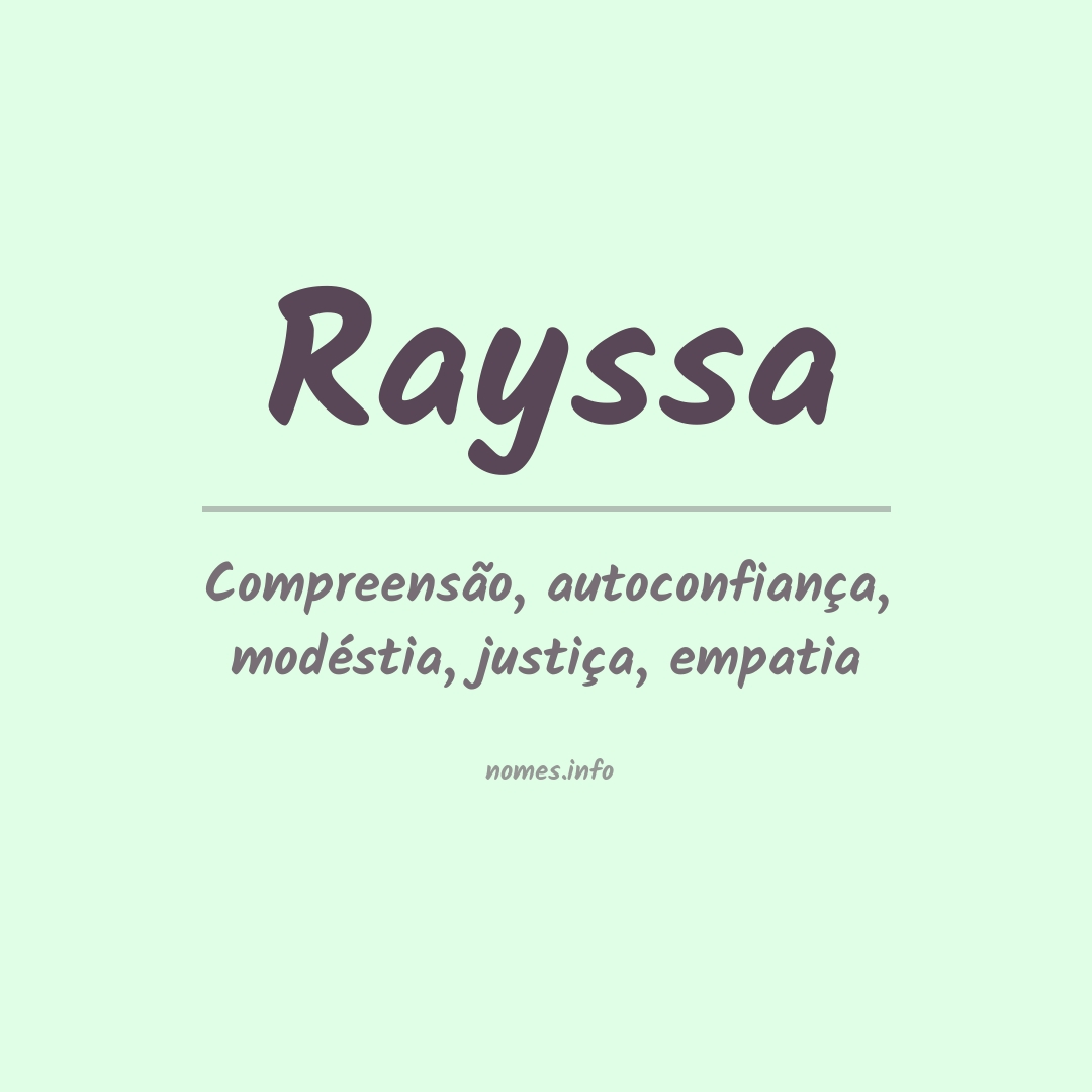 significado nome Raíssa