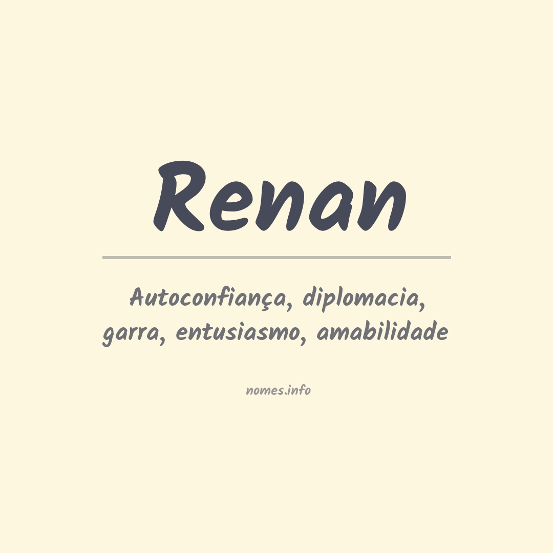 origem do nome Renan