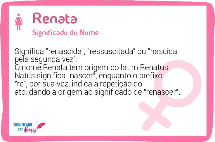 significado nome renata numerologia