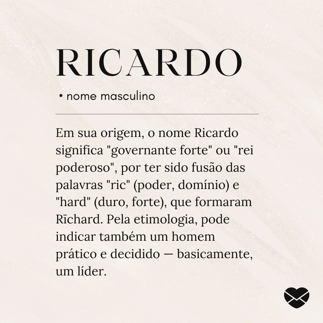 significado nome ricardo