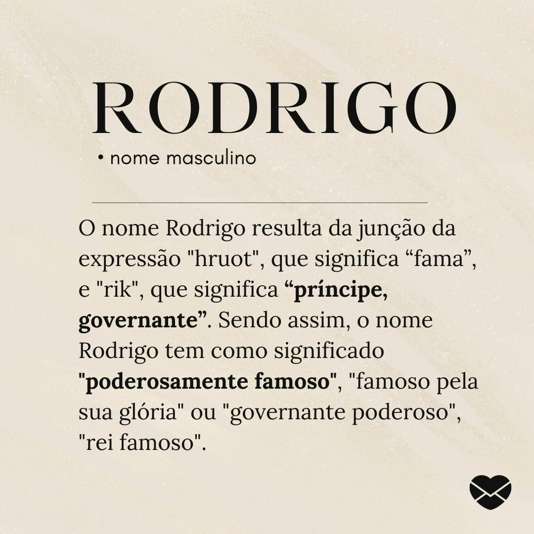 significado nome rodrigo