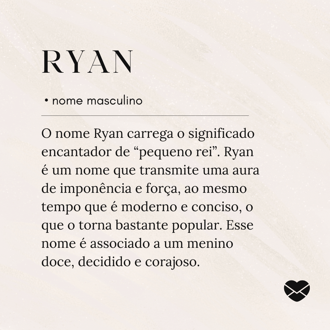 origem do nome Ryan